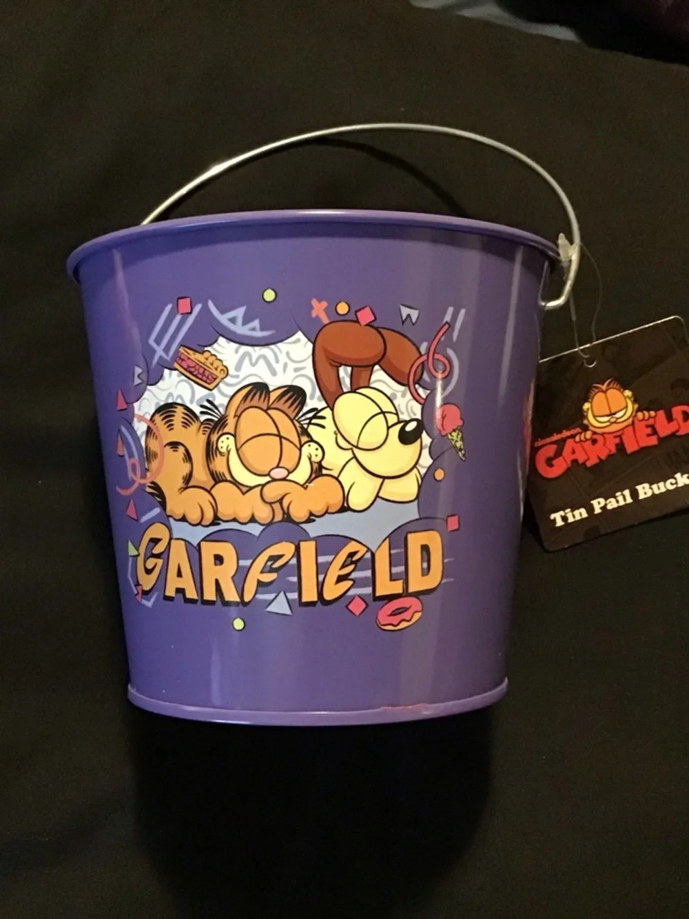 Purple Tin Pail Bucket - Brand